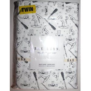 RAE DUNN TWIN SIZE SHEETS NEW! Witchy witch Halloween spooky but cute